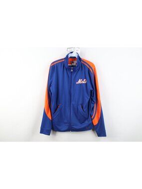 Vtg Nike Womens Large Travis Scott Mini Swoosh New York Mets Baseball Jacket